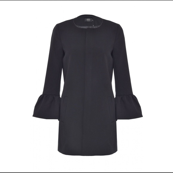 Only Chai Frill Sleeve Coat - Picture 1 of 11